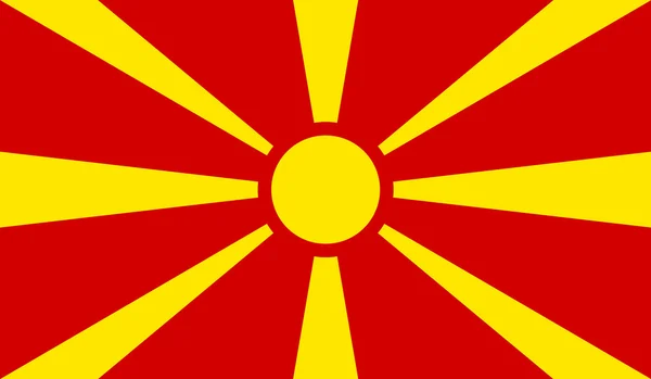 Macedonia Flag — Stock Vector