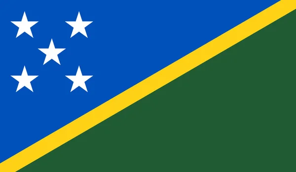 Solomon Islands Flag — Stock Vector