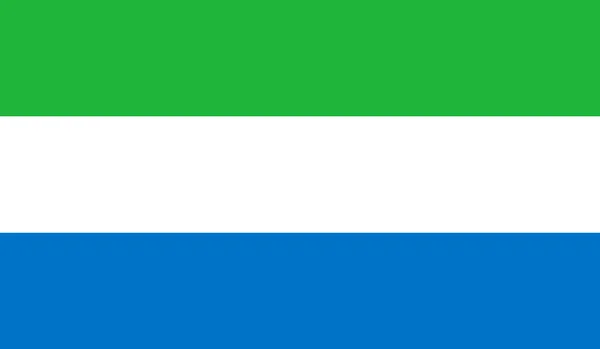 Bandera de Sierra Leona — Vector de stock