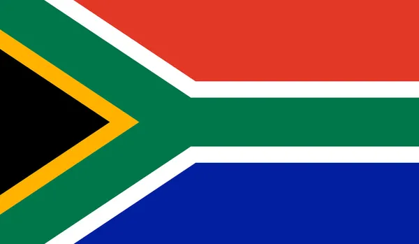 Südafrikanische Flagge — Stockvektor