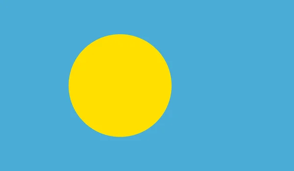 Flaga Palau — Wektor stockowy