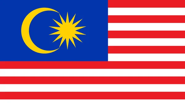 Flaga Malezji — Wektor stockowy