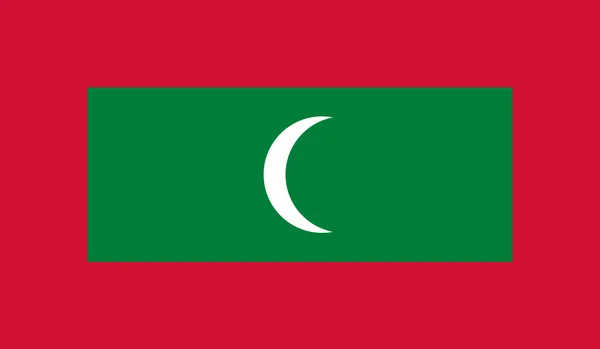 Maldív-szigetek zászló — Stock Vector