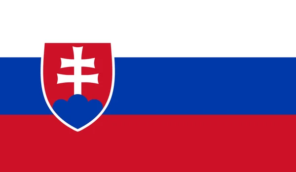 Vlajka Slovensko — Stockový vektor