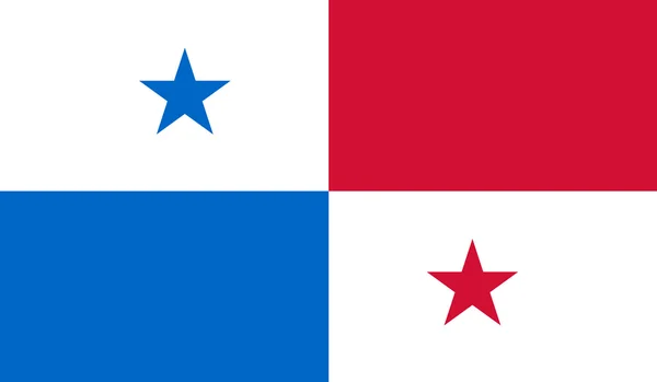 Panama vecteur de drapeau — Image vectorielle