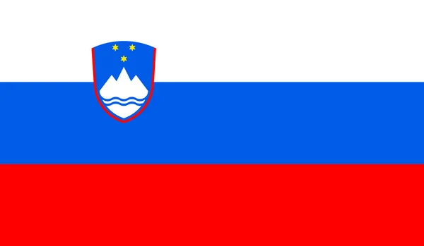 Eslovénia Bandeira —  Vetores de Stock