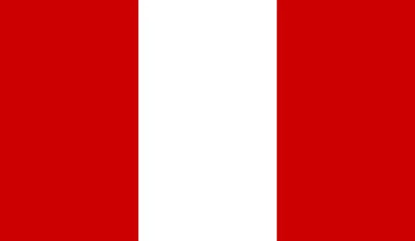 Bandiera del Perù — Vettoriale Stock