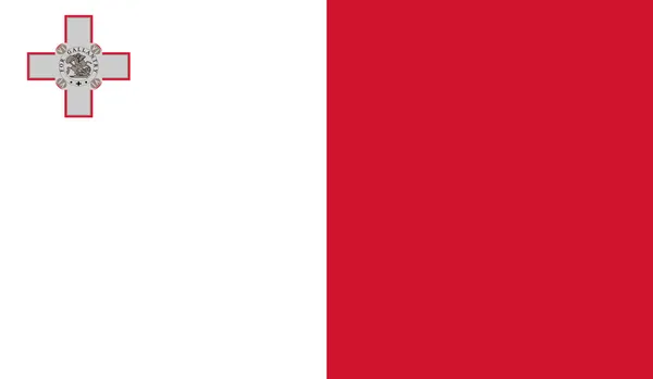 Bandera de Malta — Vector de stock