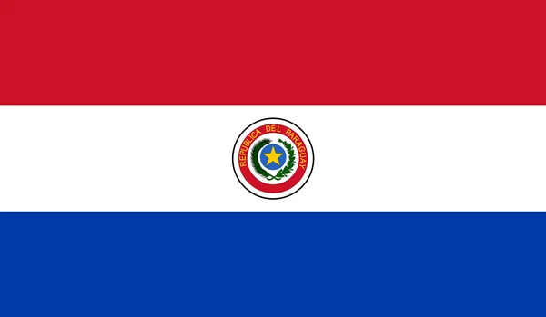 Флаг Парагвая — стоковый вектор