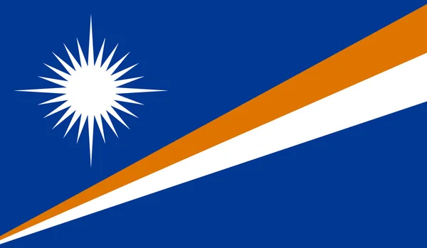 Marshall Islands Flag — Stock Vector
