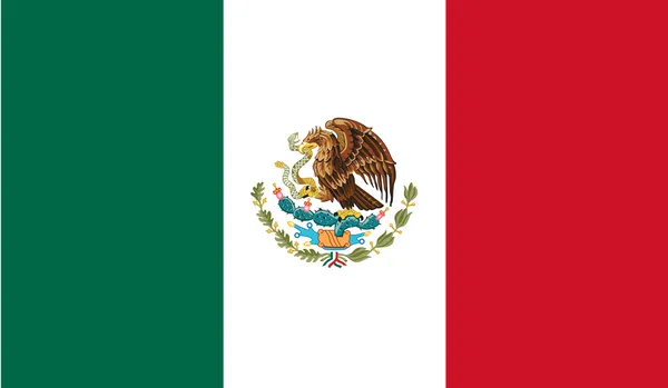 Vlag van Mexico — Stockvector