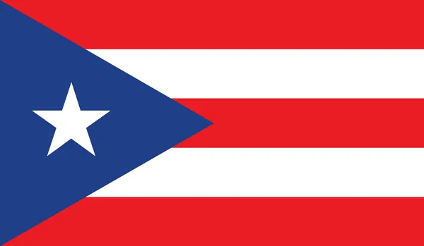 Puerto Rico flagga — Stock vektor