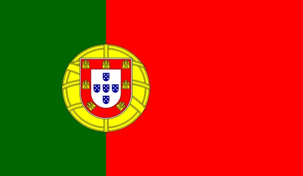 Vlag van Portugal — Stockvector