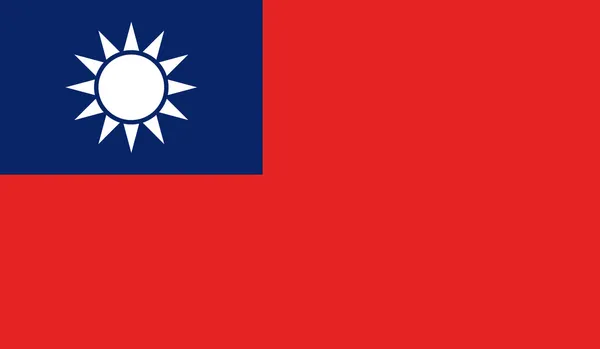 Taiwan Flag — Stock Vector