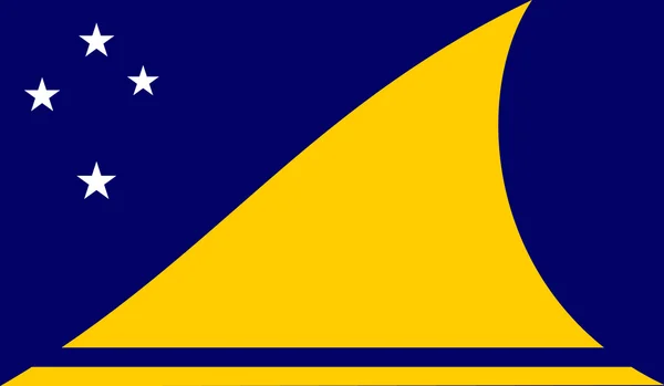 Bandera Tokelau — Vector de stock