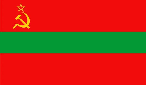 Флаг Приднестровья — стоковый вектор