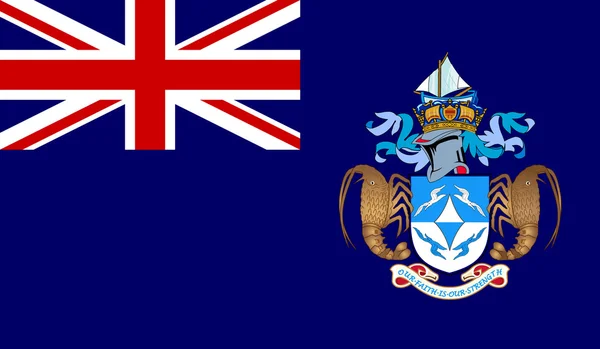 Bandera de Tristán da Cunha — Archivo Imágenes Vectoriales