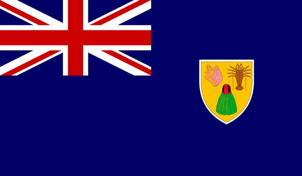 Vlag van Turks-en Caicoseilanden — Stockvector