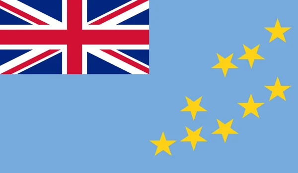Tuvalus flagga — Stock vektor