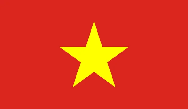 Bandera de Vietnam — Vector de stock