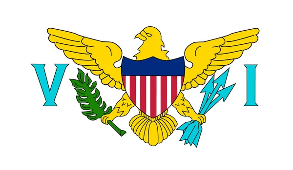 Virgin Islands (US) Flag — Stock Vector