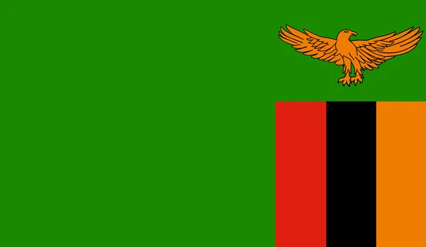 Bandera de Zambia — Archivo Imágenes Vectoriales