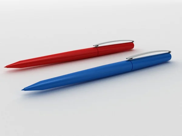Dwa długopisy — Zdjęcie stockowe