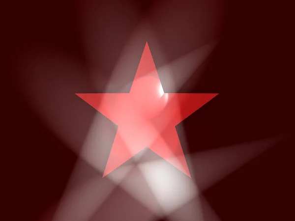 Подсвеченная звезда — стоковое фото