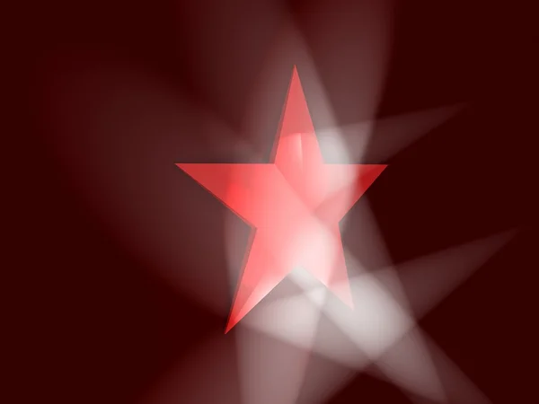 Подсвеченная звезда — стоковое фото