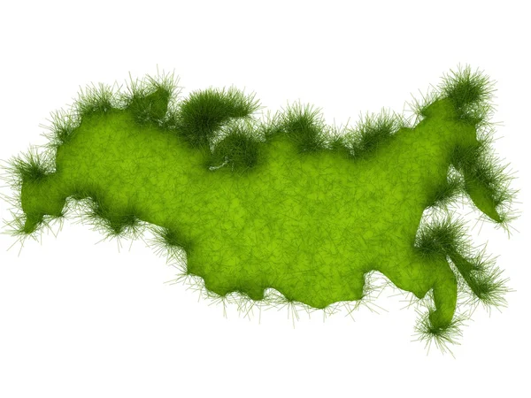 Russia Grass Map — Stock Photo, Image
