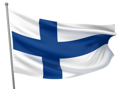 Finland National Flag clipart