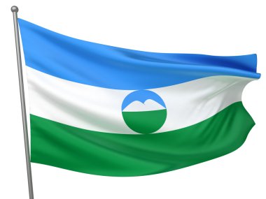 Kabardino-Balkaria National Flag clipart