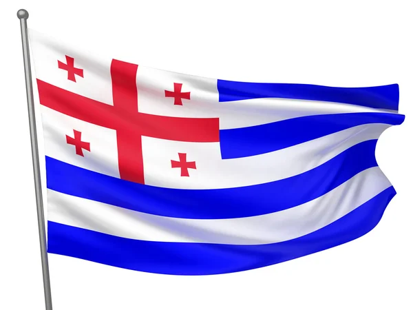 Bandeira Nacional da Ajaria — Fotografia de Stock