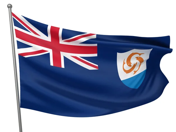 Anguilla flagga — Stockfoto