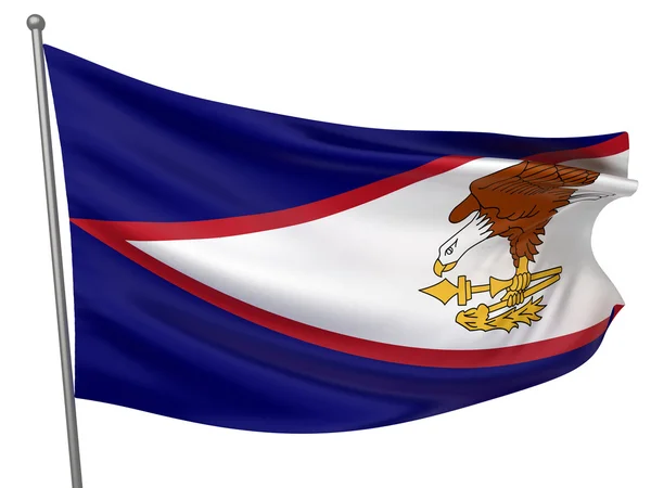 Bandeira Nacional da Samoa Americana — Fotografia de Stock
