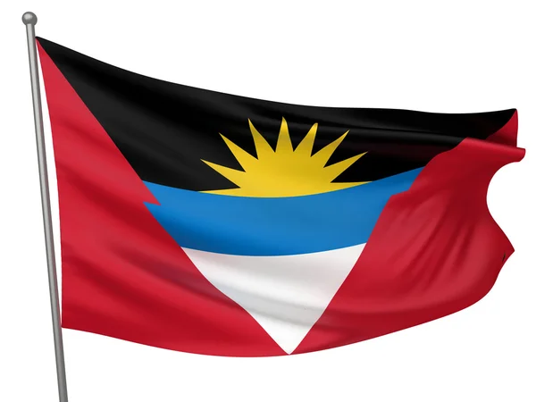 Antigua a barbuda státní vlajka — Stock fotografie