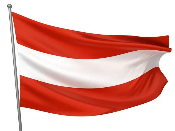 Національний прапор Австрії — стокове фото