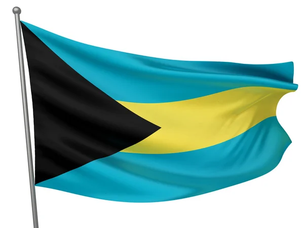 Bahamas National Flag — Stock Photo, Image
