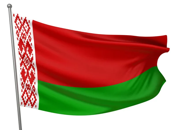 Vitrysslands flagga — Stockfoto