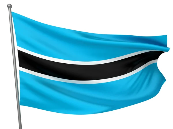 Botswana landets flagga — Stockfoto