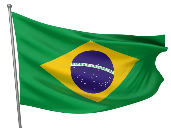 Βραζιλία εθνική σημαία — Φωτογραφία Αρχείου