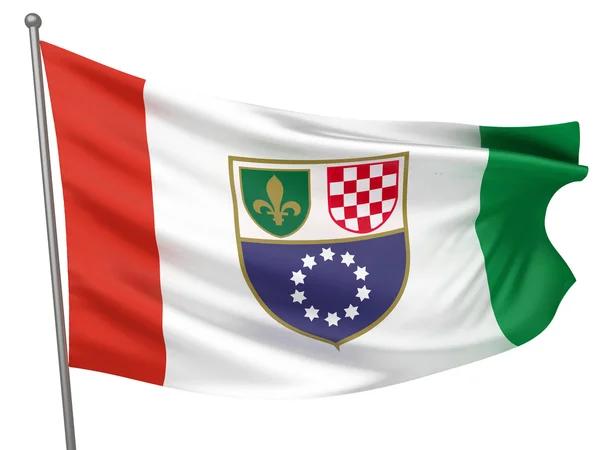 Vlajka Bosny a Hercegoviny — Stock fotografie