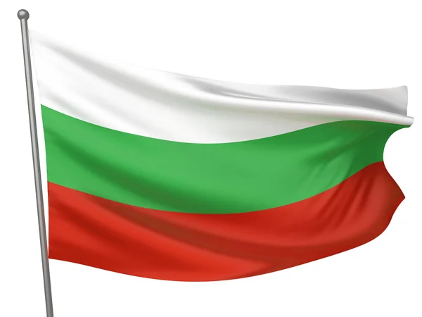 Bulgariens nationella flagga — Stockfoto