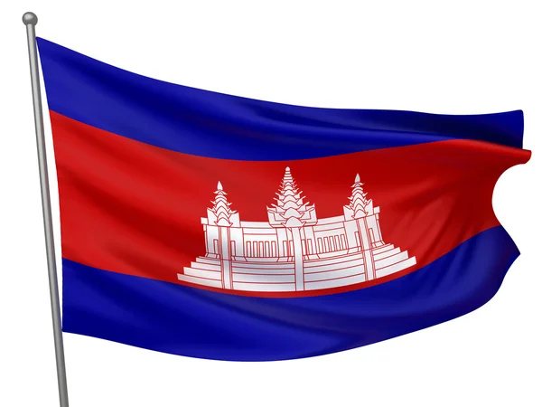 Kamboçya Ulusal bayrak — Stok fotoğraf