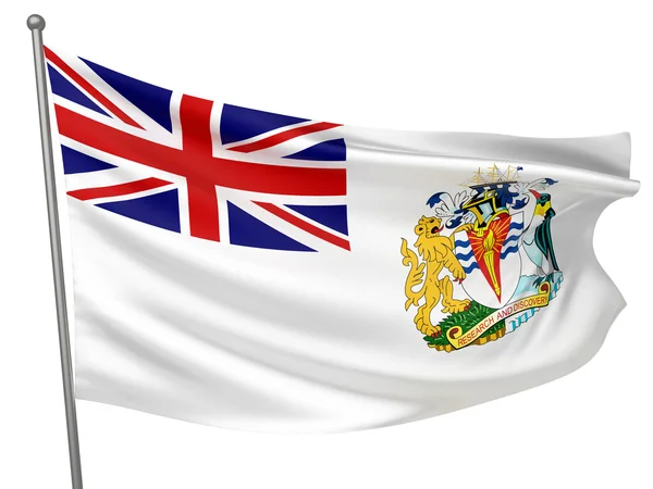 British Antarctic Territory Flag — Stock Photo, Image