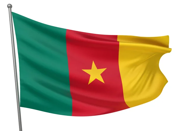 Cameroon National Flag — Stock Photo, Image