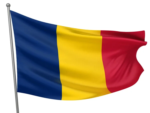 Bandeira Nacional do Chade — Fotografia de Stock