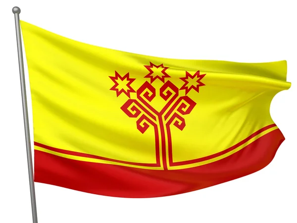 Chuvashia National Flag — Stock Photo, Image