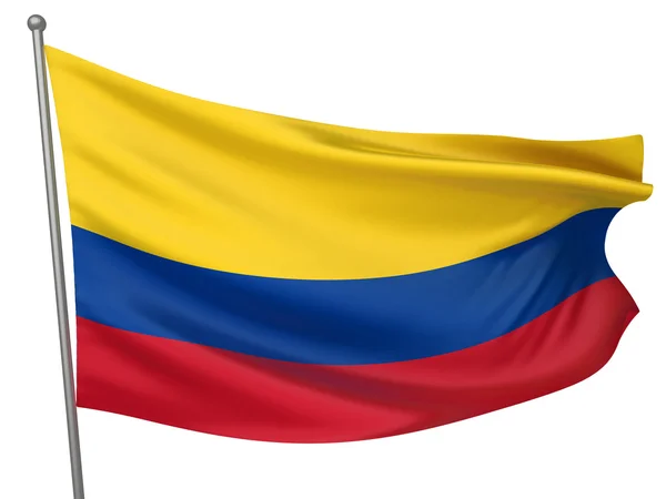 Flagi narodowej Kolumbii — Zdjęcie stockowe