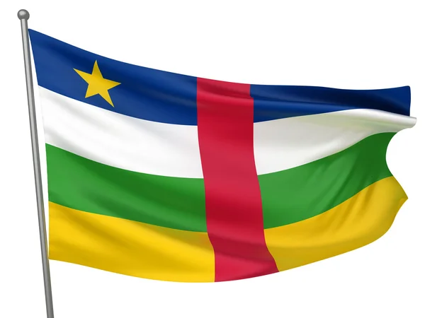 Central African Republic National Flag — Stock Photo, Image
